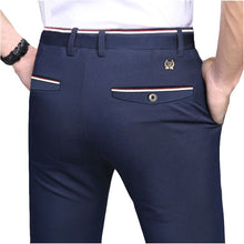 Load image into Gallery viewer, 2019 Suit Pants Fashion Elegant Mens Dress Pants Solid Color Straight Long Trousers Men's Slim Fit Formal Trousers Black
