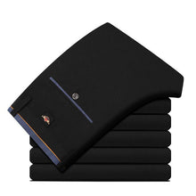 Load image into Gallery viewer, 2019 Suit Pants Fashion Elegant Mens Dress Pants Solid Color Straight Long Trousers Men's Slim Fit Formal Trousers Black
