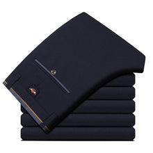 Load image into Gallery viewer, 2019 Suit Pants Fashion Elegant Mens Dress Pants Solid Color Straight Long Trousers Men's Slim Fit Formal Trousers Black
