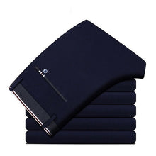 Load image into Gallery viewer, 2019 Suit Pants Fashion Elegant Mens Dress Pants Solid Color Straight Long Trousers Men's Slim Fit Formal Trousers Black
