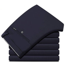 Load image into Gallery viewer, 2019 Suit Pants Fashion Elegant Mens Dress Pants Solid Color Straight Long Trousers Men's Slim Fit Formal Trousers Black
