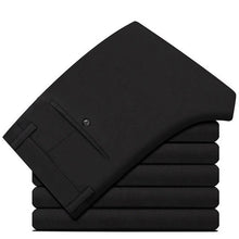Load image into Gallery viewer, 2019 Suit Pants Fashion Elegant Mens Dress Pants Solid Color Straight Long Trousers Men's Slim Fit Formal Trousers Black
