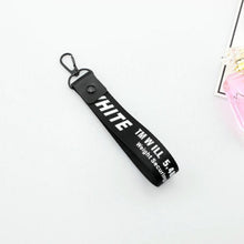 Load image into Gallery viewer, Off White Ribbon Keychain Women Phone Case Wallet Key Chain Porte Clef For Bag Key ring Llaveros Mujer Sleutelhanger Chaveiro
