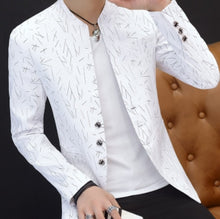 Load image into Gallery viewer, HO 2020 Men 's casual collar collar blazers youth handsome trend Slim print blazers   5XL   6XL
