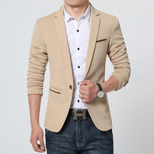 Load image into Gallery viewer, FGKKS New Arrival Luxury Men Blazer New Spring Fashion Brand Slim Fit Men Suit Terno Masculino Blazers Men
