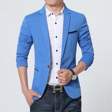 Load image into Gallery viewer, FGKKS New Arrival Luxury Men Blazer New Spring Fashion Brand Slim Fit Men Suit Terno Masculino Blazers Men
