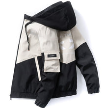 Load image into Gallery viewer, 2020 spring and autumn clothes Men Jacket Size 3XL Outwear Hooded  Coat Slim Parka men's hooded fashion printed jacket
