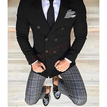 Load image into Gallery viewer, Latest Coat Pant Designs Double Breasted Men Suit Slim Fit Fashion Wedding Suits for Men Prom Groom Tuxedo Jacket with Pants Set
