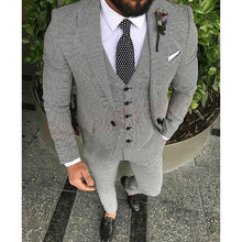 Load image into Gallery viewer, Latest Coat Pant Designs Double Breasted Men Suit Slim Fit Fashion Wedding Suits for Men Prom Groom Tuxedo Jacket with Pants Set
