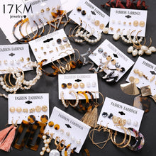 Load image into Gallery viewer, 17KM Vintage Tassel Acrylic Earrings For Women Bohemian Earrings Set Big Dangle Drop Earring 2020 Brincos Female Fashion Jewelry
