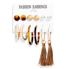 Load image into Gallery viewer, 17KM Vintage Tassel Acrylic Earrings For Women Bohemian Earrings Set Big Dangle Drop Earring 2020 Brincos Female Fashion Jewelry
