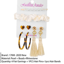 Load image into Gallery viewer, 17KM Vintage Tassel Acrylic Earrings For Women Bohemian Earrings Set Big Dangle Drop Earring 2020 Brincos Female Fashion Jewelry
