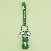 Load image into Gallery viewer, Creative Cartoon Geometric Faceted Dinosaur Panda Doll Keychain Couple Car Key Chain Backpack Hanging Gift
