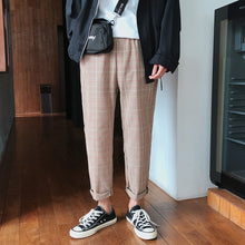 Load image into Gallery viewer, LAPPSTER Streetwear Yellow Plaid Pants Men Joggers 2020 Man Casual Straight Harem Pants Men Korean Hip Hop Track Pants Plus Size
