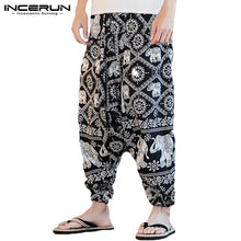 Load image into Gallery viewer, Baggy Cotton Linen Harem Pants Men Hip-hop Women Plus Size Wide Leg Trousers Casual Vintage Long Pants Pantalones Hombre 2020
