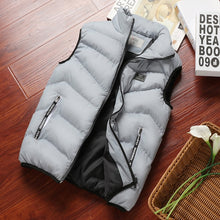 Load image into Gallery viewer, Fashion Mens Jacket Sleeveless Vest Spring Thermal Soft Vests Casual Coats Male Cotton Men's Vest Men Thicken Waistcoat 8XL
