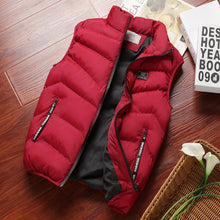 Load image into Gallery viewer, Fashion Mens Jacket Sleeveless Vest Spring Thermal Soft Vests Casual Coats Male Cotton Men's Vest Men Thicken Waistcoat 8XL
