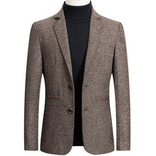 Load image into Gallery viewer, BOLUBAO Brand Men Blazer Wild Retro Prom Men's Suit Jacket High Quality Fashion British Style Slim Fit Warm Casual Blazer Male
