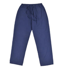 Load image into Gallery viewer, Mens Pants Cotton Linen Casual Pants for Men Summer Clothing Solid Straight Loose Men's Pants  streetwear ropa hombre #w
