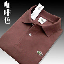 Load image into Gallery viewer, Men Summer Polo Shirt Brand Fashion Cotton Short Sleeve Polo Crocodile Shirts Male Solid Jersey Breathable Tops Tees 321
