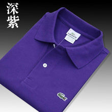 Load image into Gallery viewer, Men Summer Polo Shirt Brand Fashion Cotton Short Sleeve Polo Crocodile Shirts Male Solid Jersey Breathable Tops Tees 321
