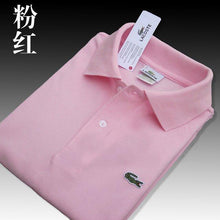 Load image into Gallery viewer, Men Summer Polo Shirt Brand Fashion Cotton Short Sleeve Polo Crocodile Shirts Male Solid Jersey Breathable Tops Tees 321
