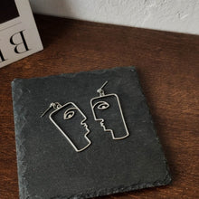 Load image into Gallery viewer, Punk Human Face Drop Earrings For Women Retro Abstract Hollow out Statement Hand Metal Fashion Dangle Earring Jewelry
