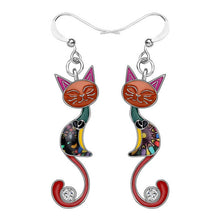 Load image into Gallery viewer, NPKDS 2 Style Elegant Birdie Ear Stud Earrings Rhinestone Dangle Long Tassels Earring for Women Hoop earrings Wedding Jewelry
