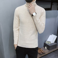 Load image into Gallery viewer, 2019 Winter New Men's Turtleneck Sweaters Black Sexy Brand Knitted Pullovers Men Solid Color Casual Male Sweater Autumn Knitwear
