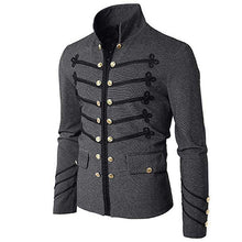 Load image into Gallery viewer, 2019 Brand Mens Vintage Blazer Coats Chinese Style Business Dress Blazers Casual Stand Collar Jackets Male Slim Fit Suit Jacket
